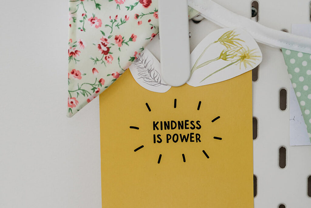 Kindness is power postcard